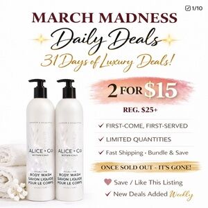 (2 PACK) BODY WASH ALICE+CO BOTANICALS 🪻LAVENDER🪻& EUCALYPTUS 354ml/12fl…